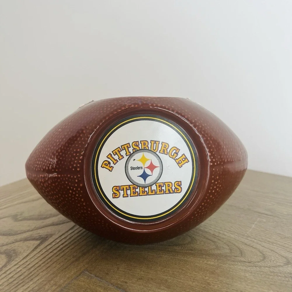 Pittsburgh Steelers Ceramic Football Candy Dish Planter Pen Holder NFL Logo 7